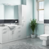 Delphi Kass White Fitted Bathroom Furniture