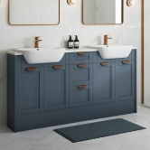 Signature Croft Matt Arley Blue Fitted Bathroom Furniture