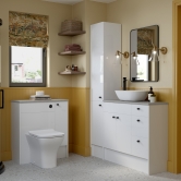 Signature Focus Gloss White Fitted Bathroom Furniture