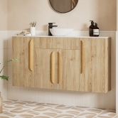Signature Focus Havana Oak Fitted Bathroom Furniture