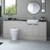 Signature Focus Matt Dove Grey Fitted Bathroom Furniture