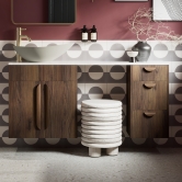 Signature Focus Warm Walnut Fitted Bathroom Furniture