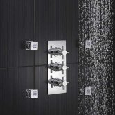Triple Concealed Shower Valves
